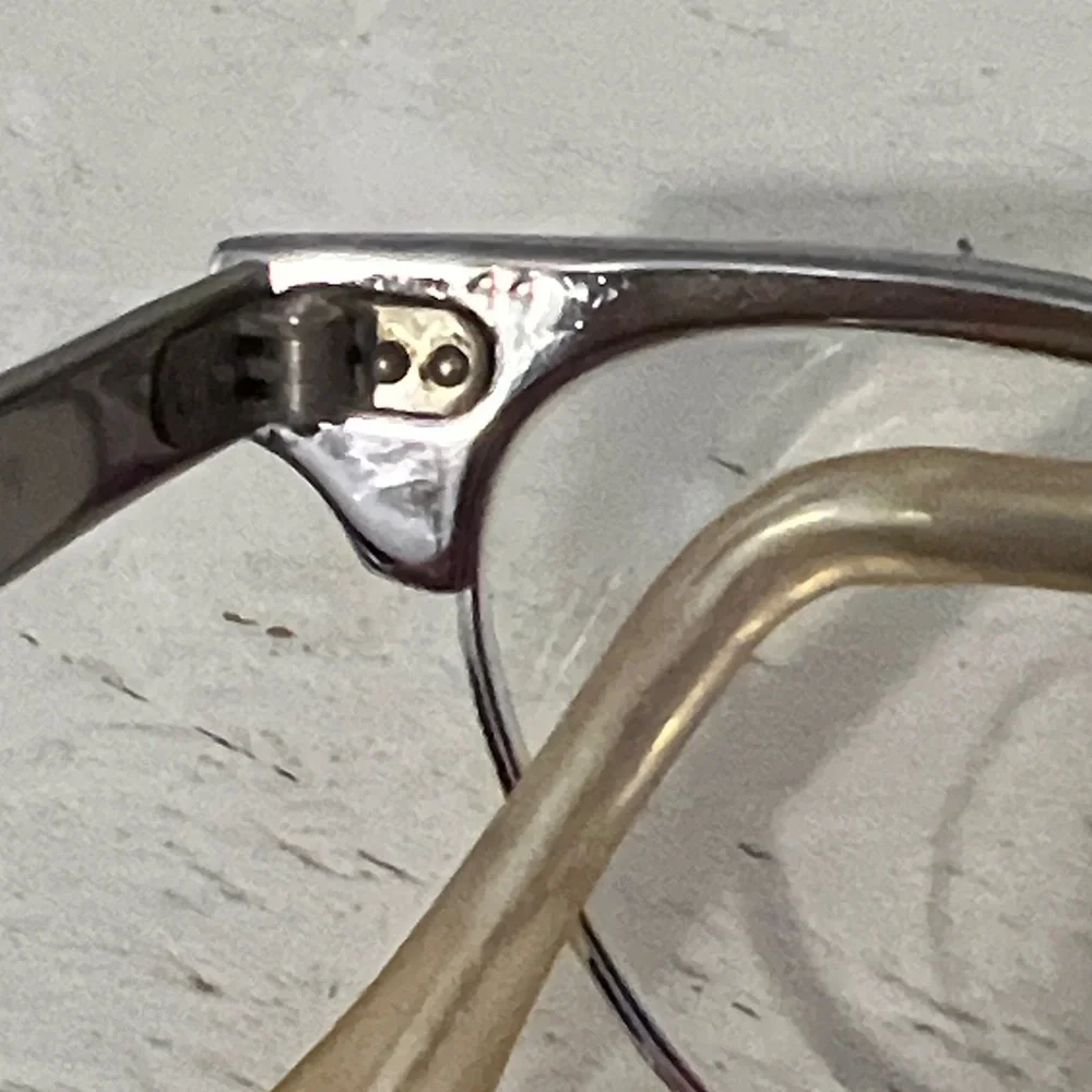 50s 12k Gold Filled Aluminum Art Craft Cat eye frames eye glasses 5 1/2 44